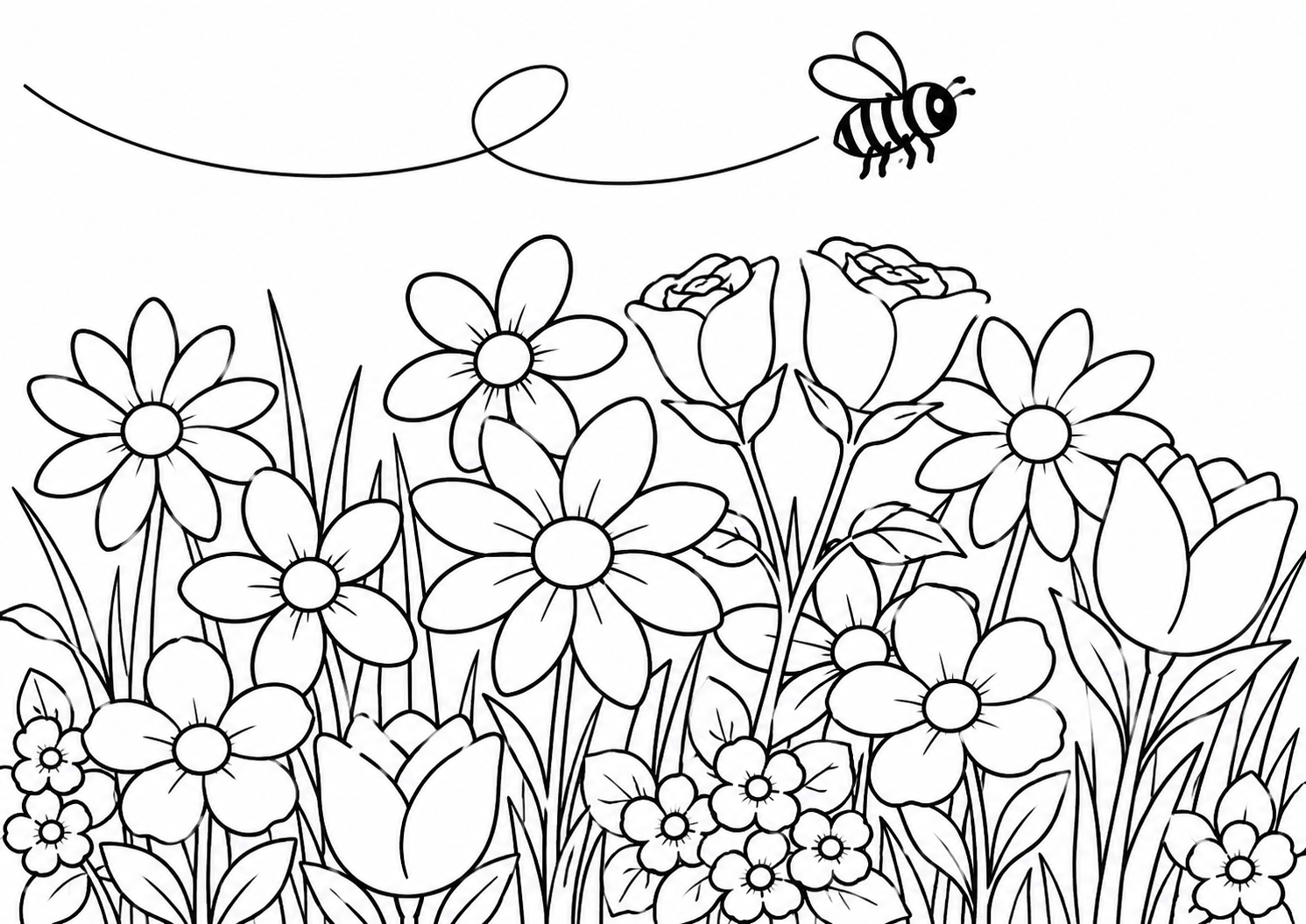 Ausmalbild Blumen aus Burg Blumenfels