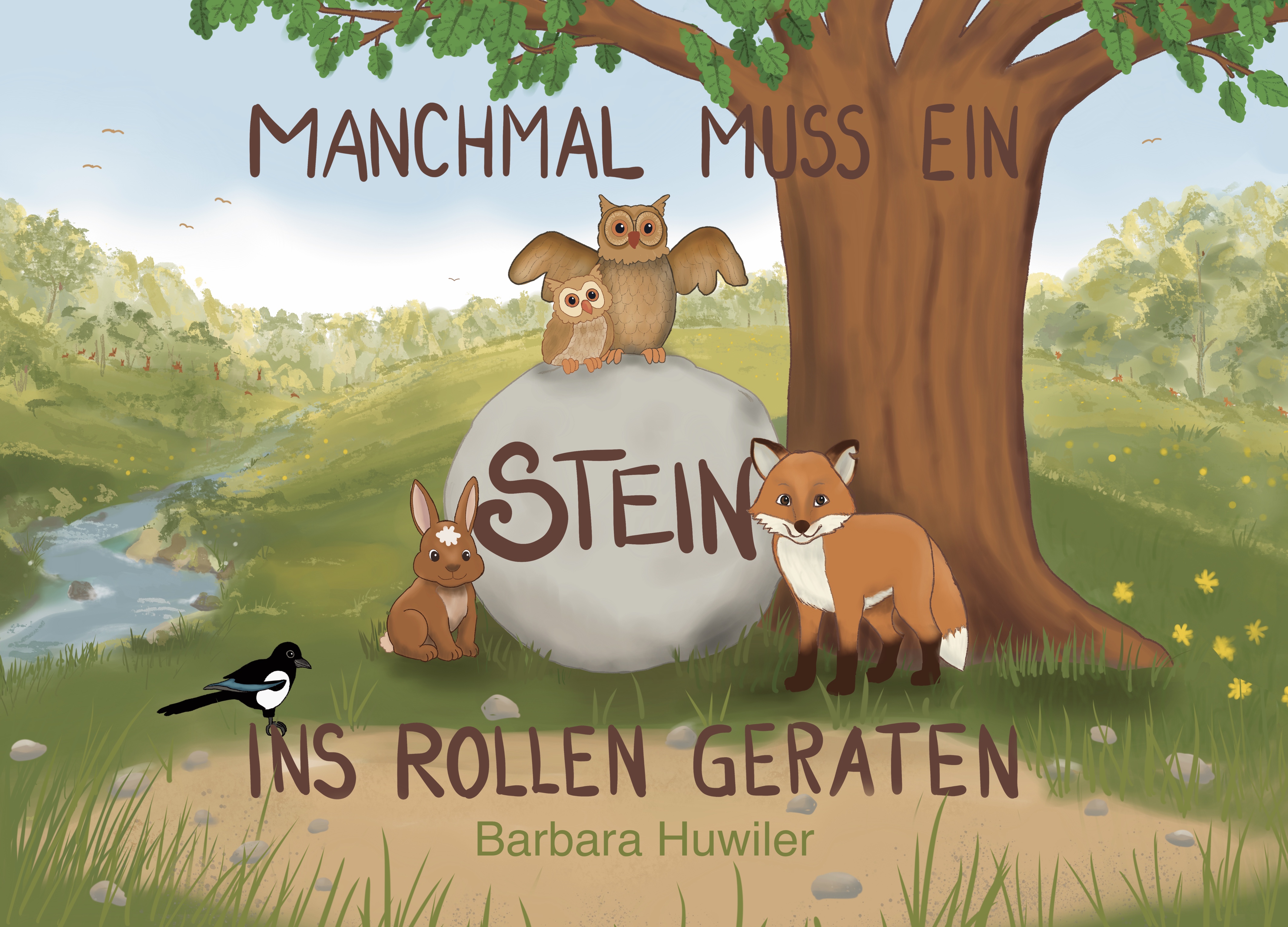 Titelbild des Buchprojekts Manchmal muss ein Stein ins Rollen geraten
